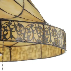 Diamond dekorativ gulvlampe med Tiffany-skærm