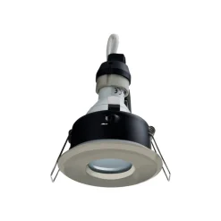 DL7001 indbygningsspot, højvolt, børstet jern