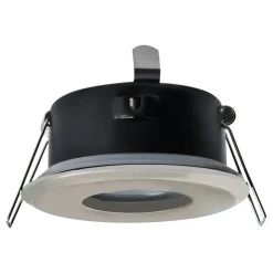 DL7001 indbygningsspot, højvolt, børstet jern