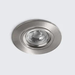 DL6809 LED-downlight, rundt, nikkel
