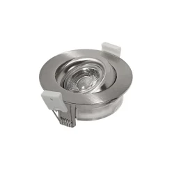 DL6809 LED-downlight, rundt, nikkel