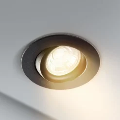 DL6809 LED-downlight, rundt, sort