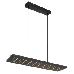 Dolores LED-pendellampe, mat sort/sort