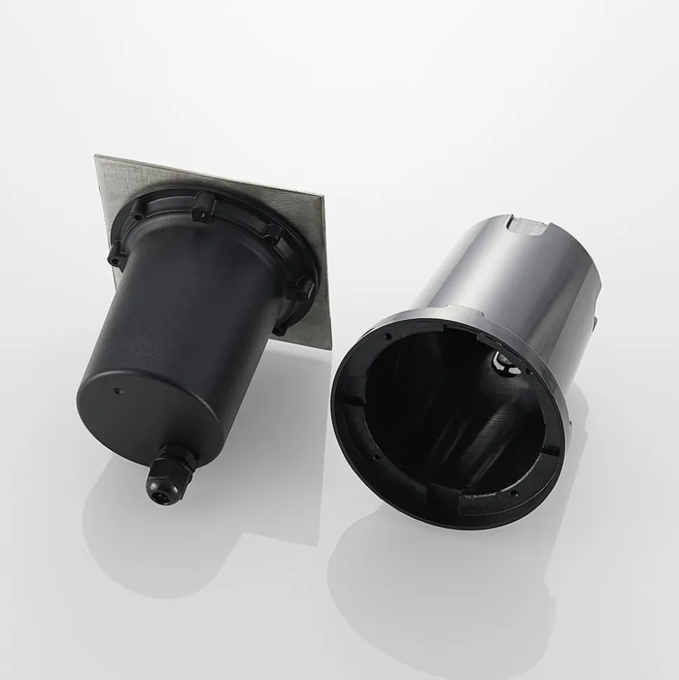 Doris - LED-gulvspot til indbygning, kantet form