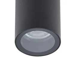 Downlight CAN, sort, IP44, Ø 6 cm, metal, GU10