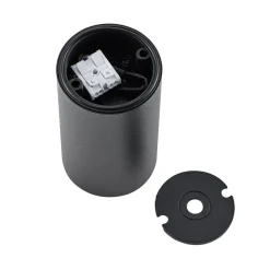 Downlight CAN, sort, IP44, Ø 6 cm, metal, GU10