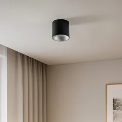 Downlight Point Tone, sort, indvendig sølv