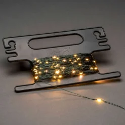 Dråber lyskæde, grøn med opvikler, 300 lyskilder