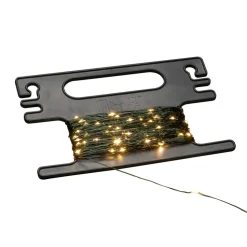 Dråber lyskæde, grøn med opvikler, 300 lyskilder