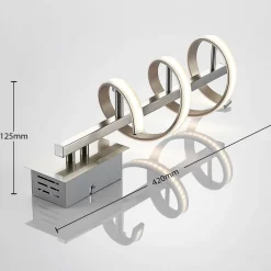 Drejet LED-væglampe Pierre