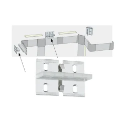 Duo Profil vægholder til LED-strip system