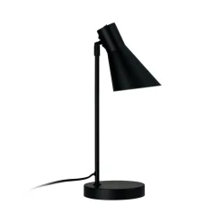 Dyberg Larsen bordlampe DL12, sort, højde 44,5 cm, metal
