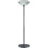 Dyberg Larsen DL31 gulvlampe, metal, Ø 31cm, hvid