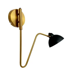 Dyberg Larsen Futura væglampe, sort, metal