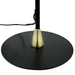 Dyberg Larsen Gulvlampe Lilje, sort, højde 135 cm, 2 lyskilder.