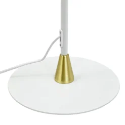 Dyberg Larsen Gulvlampe Lilje, hvid, højde 135 cm, 2 lyskilder.