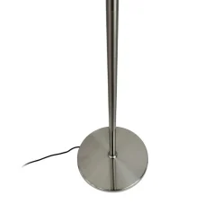 Dyberg Larsen gulvlampe Oulu, sort/stål, højde 128 cm