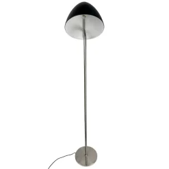 Dyberg Larsen gulvlampe Oulu, sort/stål, højde 128 cm