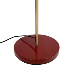 Dyberg Larsen Gulvlampe Ocean, mørkerød, 160 cm, 2 lyskilder.