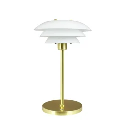 Dyberg Larsen LED-bordlampe DL20, højde 30 cm, glas