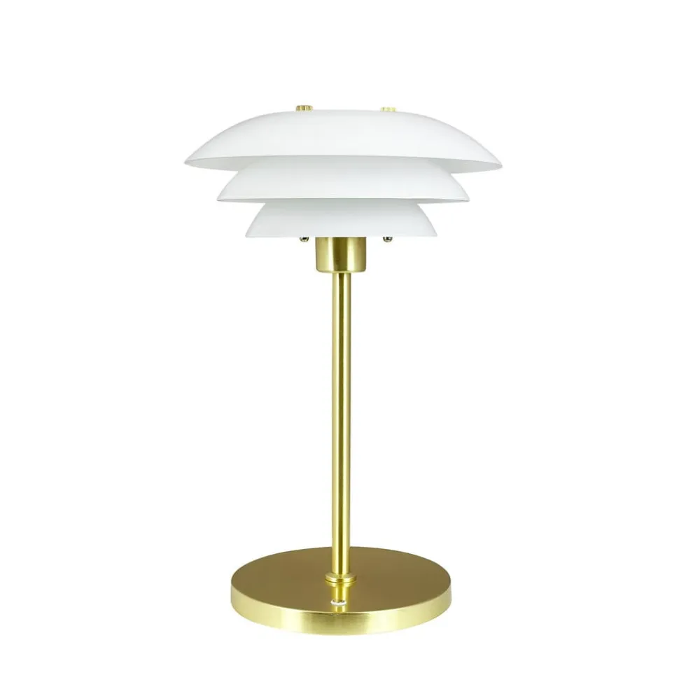 Dyberg Larsen LED-bordlampe DL20, højde 30 cm, glas