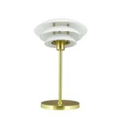 Dyberg Larsen LED-bordlampe DL20, højde 30 cm, glas