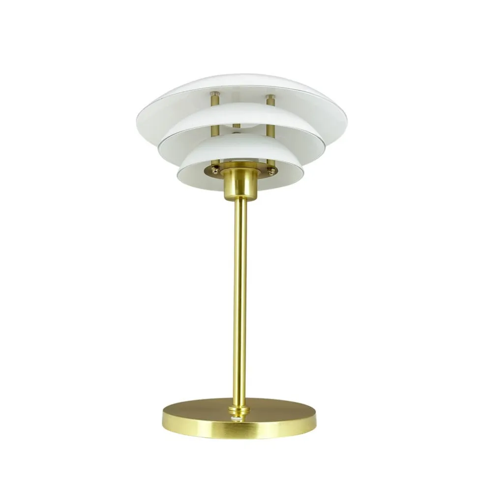 Dyberg Larsen LED-bordlampe DL20, højde 30 cm, glas