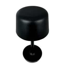 Dyberg Larsen LED-bordlampe Flow, sort, højde 25 cm