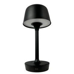 Dyberg Larsen LED-bordlampe Flow, sort, højde 25 cm