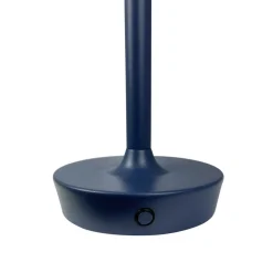 Dyberg Larsen LED-bordlampe Flow, blå, højde 25 cm