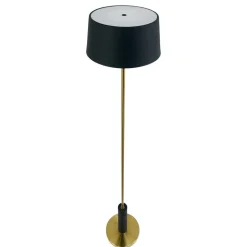 Dyberg Larsen LED-gulvlampe Yoyo, sort, højde 125 cm