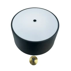 Dyberg Larsen LED-gulvlampe Yoyo, sort, højde 125 cm