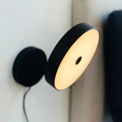 Dyberg Larsen LED-væglampe Starlight, sort, Ø 14 cm