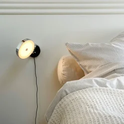 Dyberg Larsen LED-væglampe Starlight, krom Ø 14 cm dæmpbar