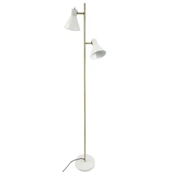 Dyberg Larsen Sleep gulvlampe, kridhvid, højde 165 cm, stål