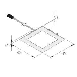 Dynamic FAQ 58 integreret LED-møbellys 3 W CCT