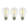 E27 LED-filament 7 W 806lm 2.700 K klar, 3 stk