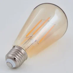 E27 rustik LED-pære 6 W 500lm rav 1.800 K 4 stk