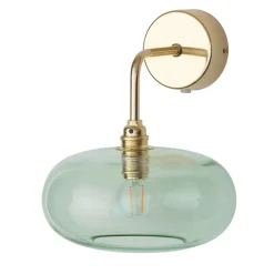 EBB & FLOW Horizon arm-væglampe guld/grøn Ø 21 cm