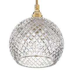 EBB & FLOW Rowan hængelampe, guld Ø 15,5cm