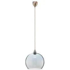 EBB & FLOW Rowan hængelampe blå-sølv Ø 28cm