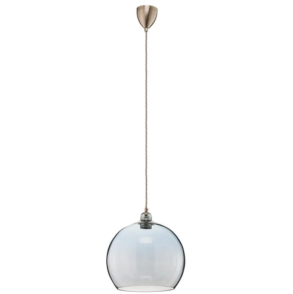 EBB & FLOW Rowan hængelampe blå-sølv Ø 28cm