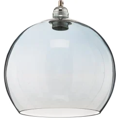 EBB & FLOW Rowan hængelampe blå-sølv Ø 28cm