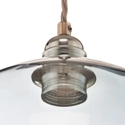 EBB & FLOW Rowan hængelampe blå-sølv Ø 28cm