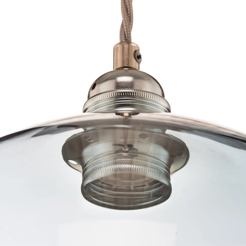 EBB & FLOW Rowan hængelampe blå-sølv Ø 28cm