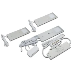 Eco-Pad F LED-underskabsbelysning sæt m 3, 4.000 K