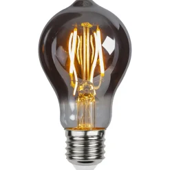 Edison Plain Smoke E27 A60 LED-pære, 2 W, 2.100 K