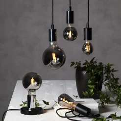 Edison Plain Smoke E27 A60 LED-pære, 2 W, 2.100 K