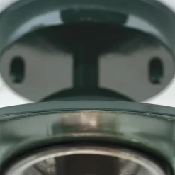 Edward udendørs loftlampe, grøn, Ø 27,5 cm, aluminium/glas