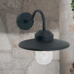Edward udendørs væglampe i vintagestil antracit